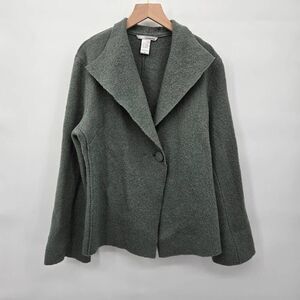 Two Star Dog TSD 100% Wool Jacket Sweater Size Small Green